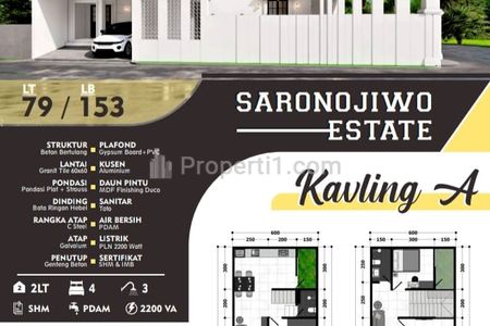 Jual Rumah Saronojiwo Estate Hunian Modern & Elegant di Jantung Surabaya