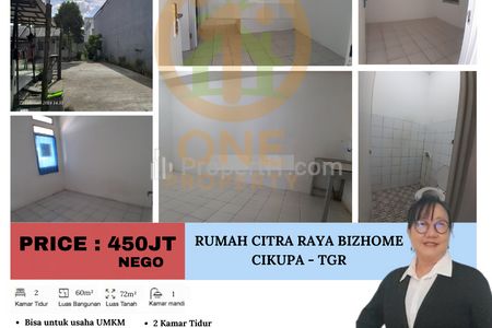 Dijual Rumah Mungil di Citra Raya Bizhome - Cikupa, Tangerang