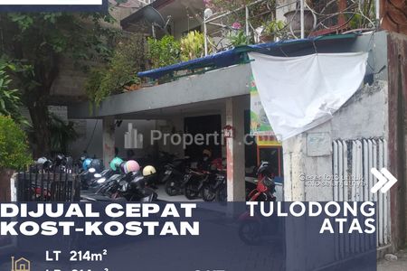 Jual Cepat Rumah Lama Berbentuk Rumah Kost di Area Prime SCBD Jakarta Selatan