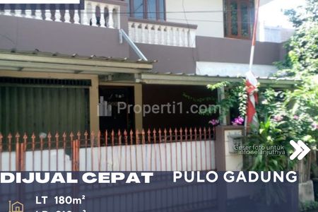 Dijual Rumah 2 Lantai Siap Huni di Pulo Gadung Jakarta Timur