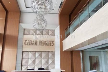 Jual Murah Apartemen Puri Orchard Tower Cedar Heights Luas 35m2 Tipe 1Bedroom