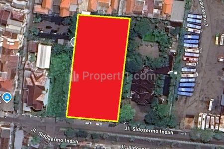 Jual Tanah Sidosermo Indah Kawasan Jemursari Prapen Margorejo Tenggilis Cocok Dibuat Perumahan Mini Cluster 25 unit Rumah