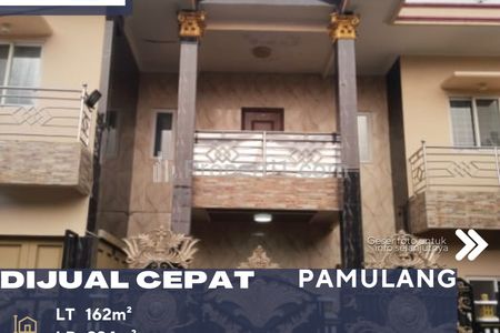 Dijual Rumah 3 Lantai Dalam Komplek Siap Huni di Pamulang Tangerang Selatan