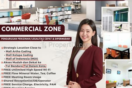 Sewa Office Space & Virtual Office - VEO Kelapa Gading, Jakarta Utara - Fully Furnished