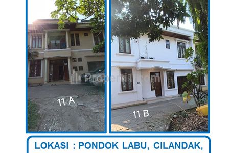 Jual Cepat Harga Spesial Rumah 2 Lantai Bersebelahan (A+B) atau Sekaligus (A,B,C,D) di Pondok Labu, Cilandak, Jakarta Selatan.