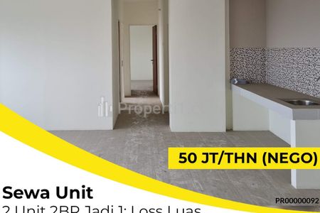 Disewakan Apartemen Puncak Dharmahusada - 4+2 BR (2 Unit Digabung) Kondisi Kosongan