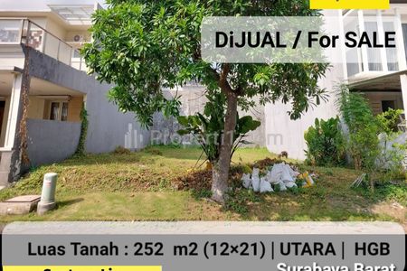 Dijual Tanah Kavling Wisata Bukit Mas 2 Royal Palais Surabaya Barat - Bentuk Kotak - Lokasi Bagus - Hadap Utara - Dekat Surabaya Grammar School