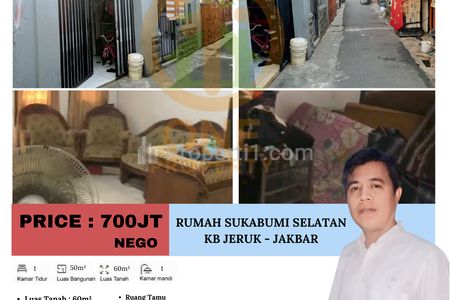 Dijual Rumah di Sukabumi Selatan, Kb Jeruk - Jakarta Barat