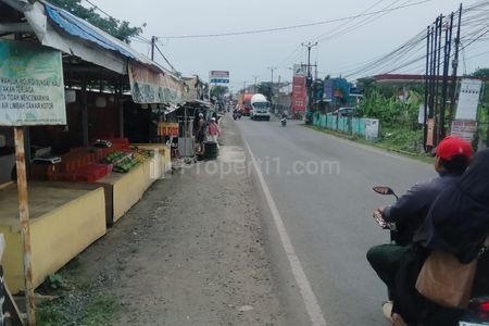 Tanah Dijual di Jalan Raya Cikarang Cibarusah Bekasi