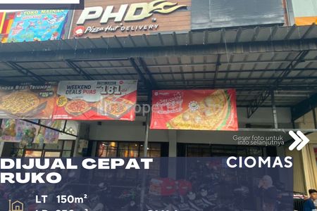 Dijual 2 Ruko Gandeng Kondisi Tersewa di Ciomas Bogor