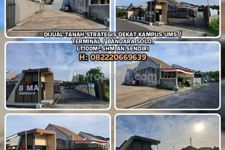Jual Tanah Kavling Murah di Solo, Strategis Dekat Kampus UMS, Terminal, Bandara