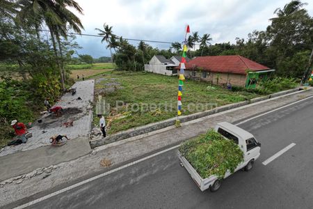 Jual Tanah Pekarangan di Moyudan Sleman Yogyakarta, Lingkungan Persawahan Mangku Jalan Aspal Besar