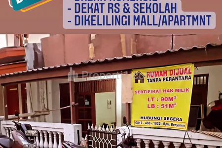 Jual Rumah Strategis Pusat Keramaian Bekasi City, Kayuringin Bekasi Selatan