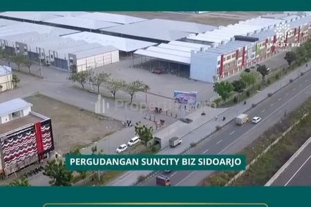 Dijual Gudang Strategis Dekat Exit Tol Porong, Sidoarjo