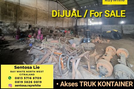 Dijual Gudang Raya Margomulyo Surabaya - 1 Hektar - Strategis Lokasi Bagus - Akses Kontainer Dekat Kalianak, Greges