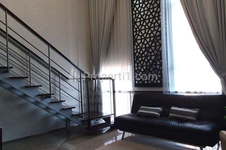 For Rent Bellagio Mansion Apartment Mega Kuningan 2BR - Type Loft Move to Kolam Renang Close to One Satrio LRT MRT Busway