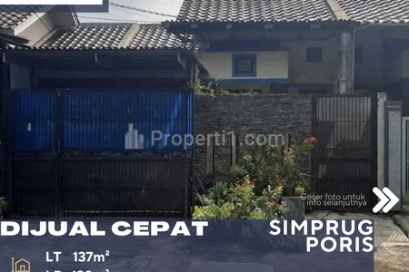 Dijual Rumah Dalam Perumahan Lokasi Strategis di Poris Tangerang