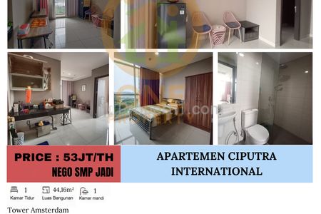 Disewakan Apartemen Ciputra International Puri - 1 BR Semi Furnished