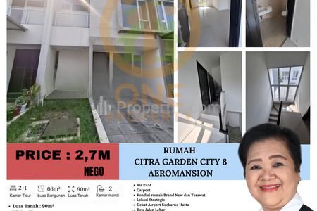Dijual Rumah Citra Garden City 8 Aeromansion, Kalideres, Jakarta Barat