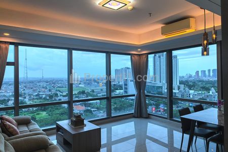 Disewakan Apartemen La Riz Mansion Surabaya Pakuwon Mall Tipe 2+1 Bedroom Full Furnished - Lantai 2 - Unit Special Private Lift Akses - Best City View