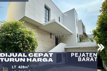 Dijual Rumah Mewah Dalam Cluster Turun Harga di Pejaten Jakarta Selatan