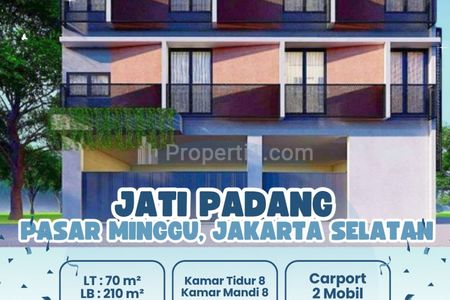 Dijual Kost Exclusive 3 Lantai Bonus Furnish Dekat Area Perkantoran Jakarta Selatan
