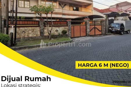 Dijual Rumah Darmo Permai Selatan, Surabaya - Lokasi Strategis di Area Usaha, Cocok untuk Hunian Maupun Kantor