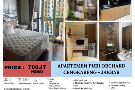 Dijual Cepat Apartemen Puri Orchard, Cengkareng - Jakarta Barat