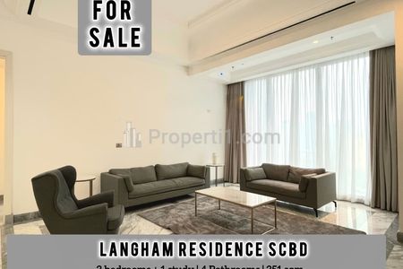 Jual Cepat Apartemen Langham Residence at SCBD 3+1BR 351sqm, Limited Unit, Direct Owner - Yani Lim 08174969303