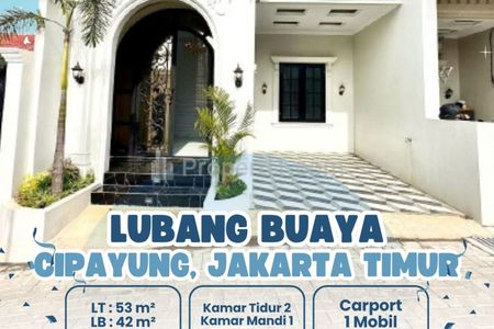 Dijual Rumah Inden Dalam Cluster di Cipayung, Jakarta Timur