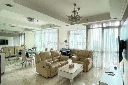 FOR RENT Apartment Bellagio Residence Mega Kuningan 3+1 BR Size 168sqm Fully Furnish and Renovated, Close to MRT LRT Busway