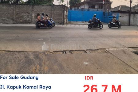 Dijual Pabrik Kapuk Kamal Raya di Jakarta Barat