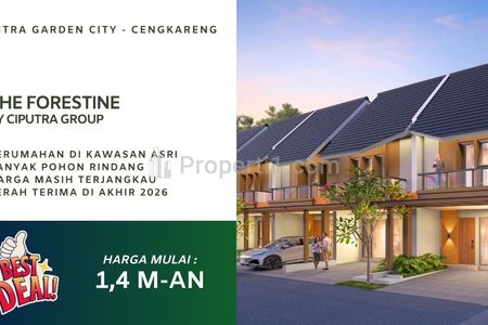 Dijual Rumah The Forestine Citra Garden City 8, Cengkareng, Jakarta Barat