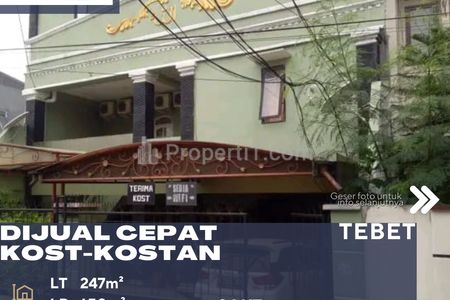 Dijual Rumah Kost Lokasi Strategis di Tebet Jakarta Selatan