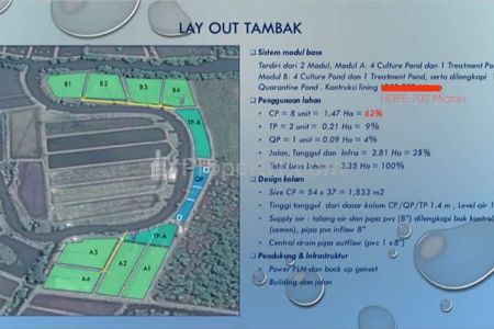 Dijual Tambak Udang Siap Pakai Fasilitas Lengkap di Negara Jembrana Bali