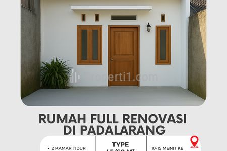 Dijual Rumah Murah Full Renovasi 200 Jutaan di Permata Padalarang Bandung Barat, Rumah Siap Huni Dekat Kota Baru Parahyangan