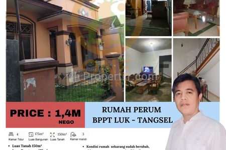 Dijual Rumah di Perum BPPT LUK - Tangerang Selatan
