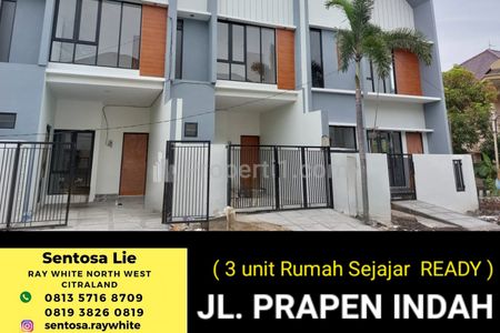 Dijual Rumah Baru Jl. Prapen Indah - Tenggilis Mejoyo - Surabaya Timur - New Modern Minimalis Dekat Raya Jemursari, Jemur Andayani, Kampus Ubaya