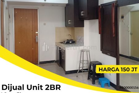 Dijual Apartemen Tipe 2 BR di Puncak Permai Darmo Surabaya, Lantai 7, View City, Apik, Kosongan
