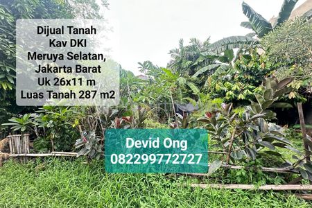 Jual Tanah Kavling DKI Meruya Luas Tanah 287 m2, Jakarta Barat