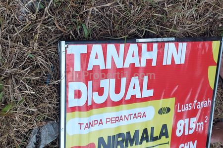 Jual Cepat Tanah 815 m2 di Desa Mekarjaya, Cigudeg, Bogor, Lokasi di Pinggir Jalan Raya Besar
