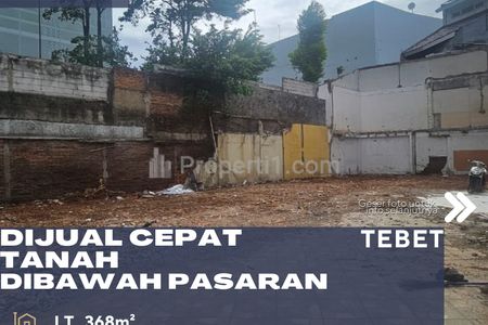 Dijual Tanah Dalam Komplek Harga Jauh di Bawah Pasaran di Tebet Jakarta Selatan