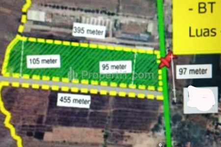 Dijual Lahan Tanah Industri di Kedamean Gresik