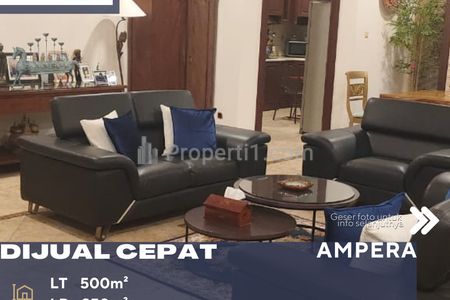 Dijual Rumah Asri Siap Huni Plus Kolam Renang di Ampera Jakarta Selatan