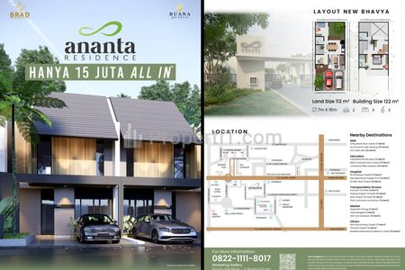 Jual Rumah Ananta Residence di Pinang, Tengah Kota Tangerang