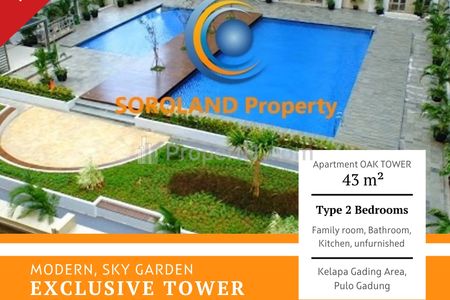Jual Apartemen The Oak Tower Jakarta Timur Quick Sale Negotiable until Deal Near Kelapa Gading