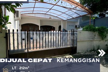 Jual Rumah Dalam Komplek Bebas Banjir di Kemanggisan Jakarta Barat