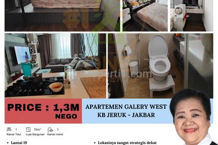 Dijual Apartemen Galery West Jl. Panjang, Kebon Jeruk - Jakarta Barat