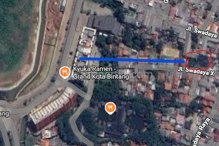 100 meter dari Grand Kota Bintang