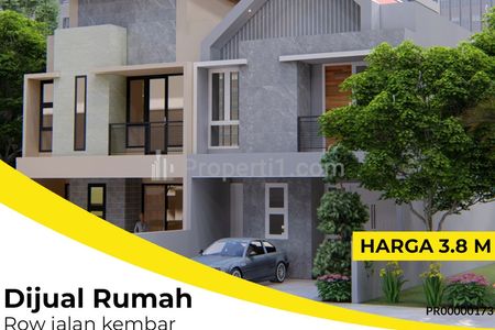 Dijual Rumah Manyar Tirtoyoso, Tompotika, Surabaya Timur, Lokasi Strategis, Row Jalan Kembar,  Bangunan Rapi
